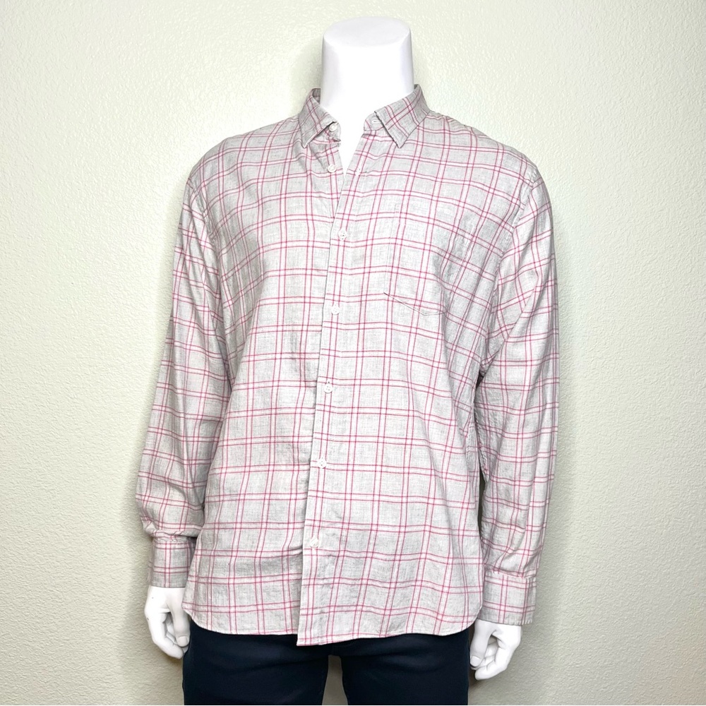 BONOBOS New with Tags Slim Fit Fuchsia Plaid Shirt